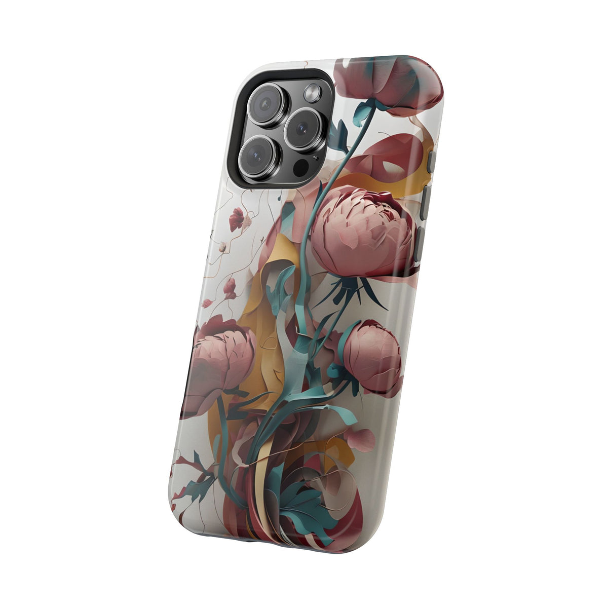 Blushing Peony Veil iPhone MagSafe Case