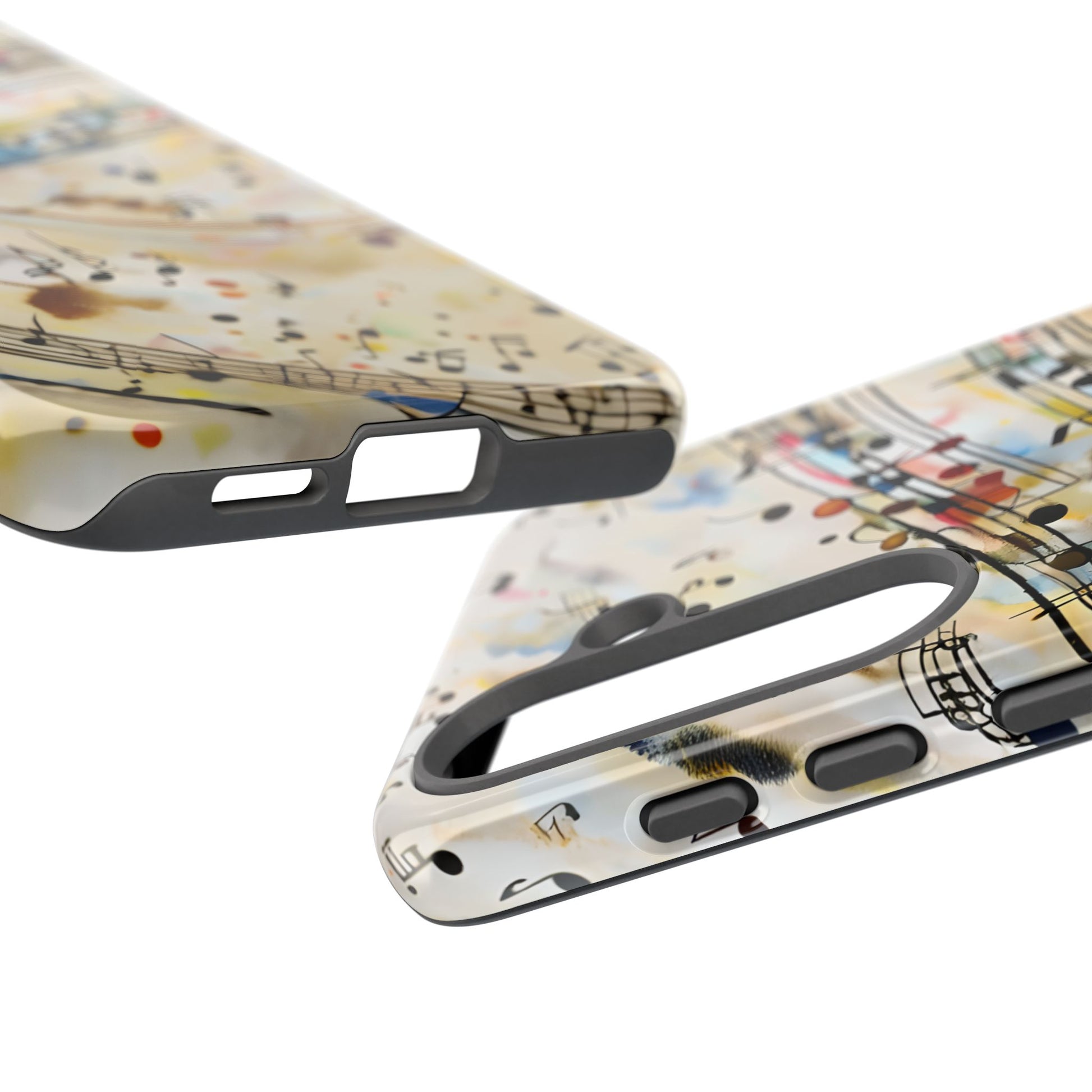 Melodic Flow Abstract Music Notes Tough Case for Samsung Galaxy S25- Premium Shockproof Designer Phone Cover