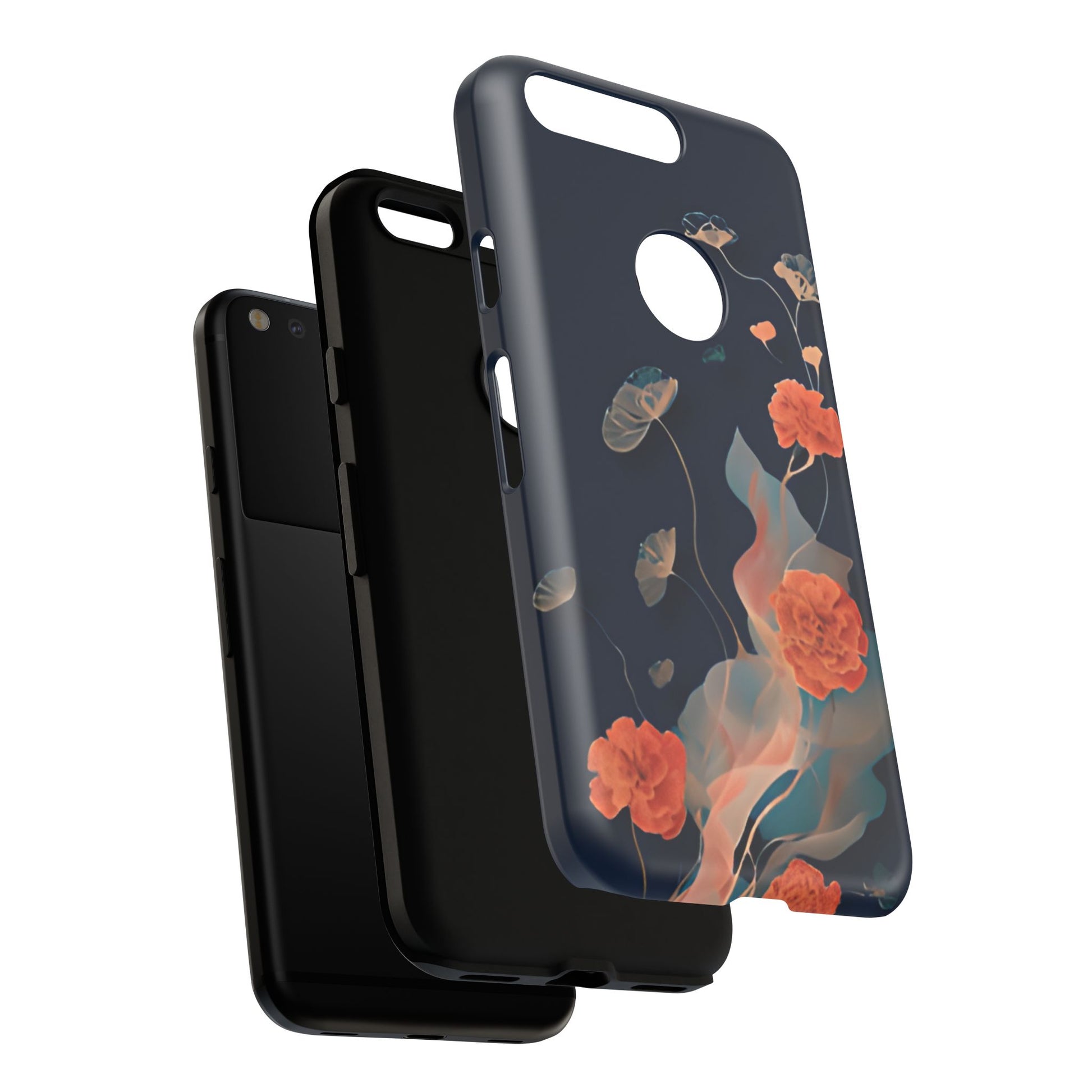 Lotus Reverie - Elegant Artistic Floral Google Pixel Tough Phone Case - Painterly Lotus Blossom Design