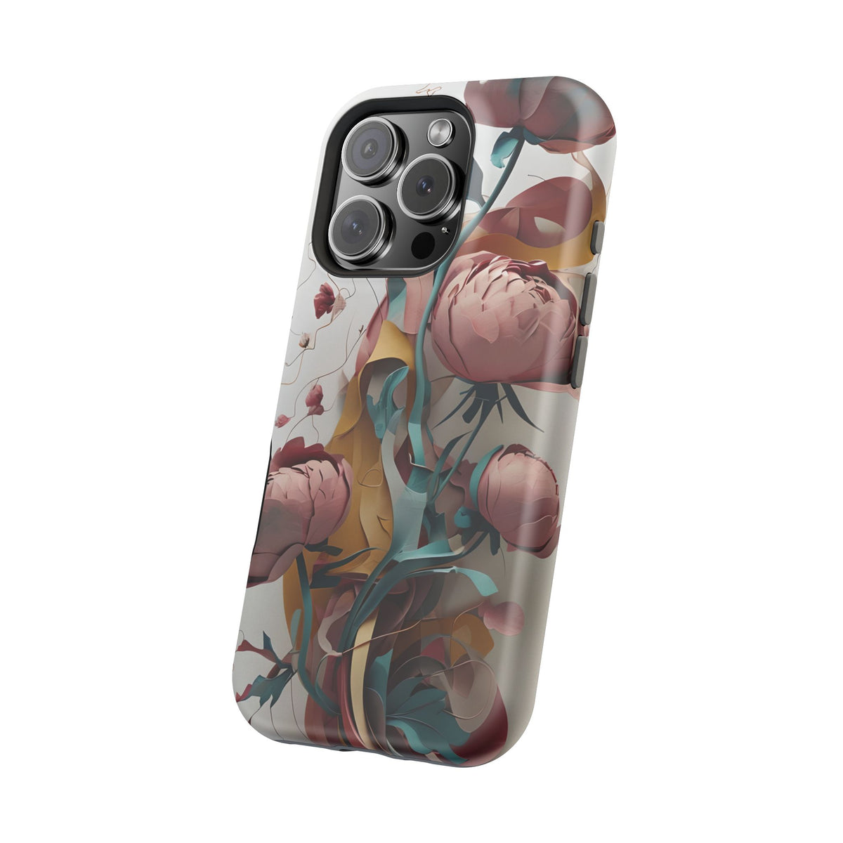 Blushing Peony Veil iPhone MagSafe Case
