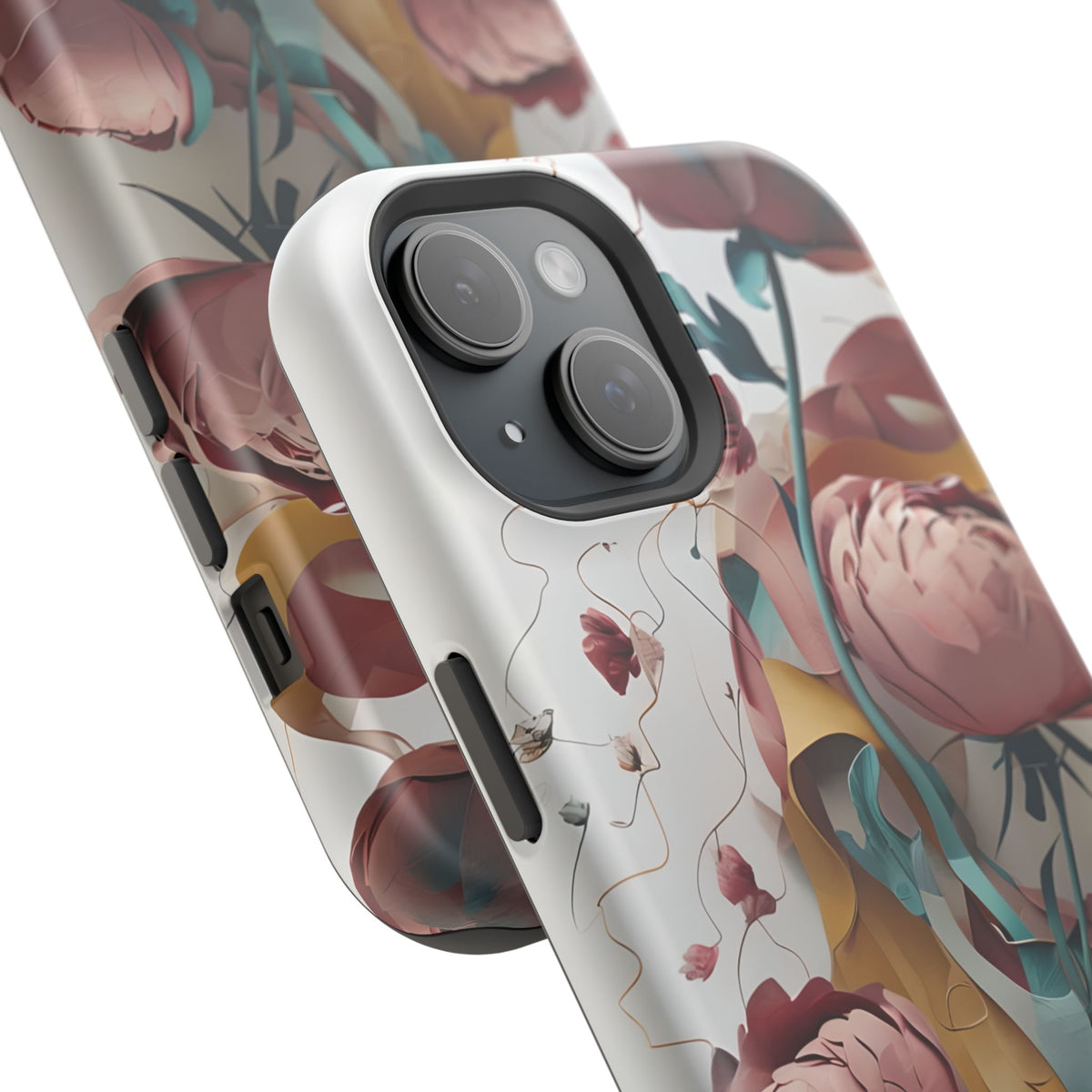 Blushing Peony Veil iPhone MagSafe Case