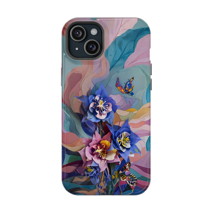 Blue Columbine Carnivale iPhone MagSafe Case