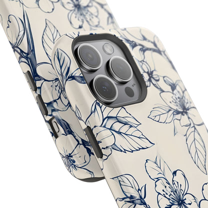Blossom Sketch iPhone MagSafe Case