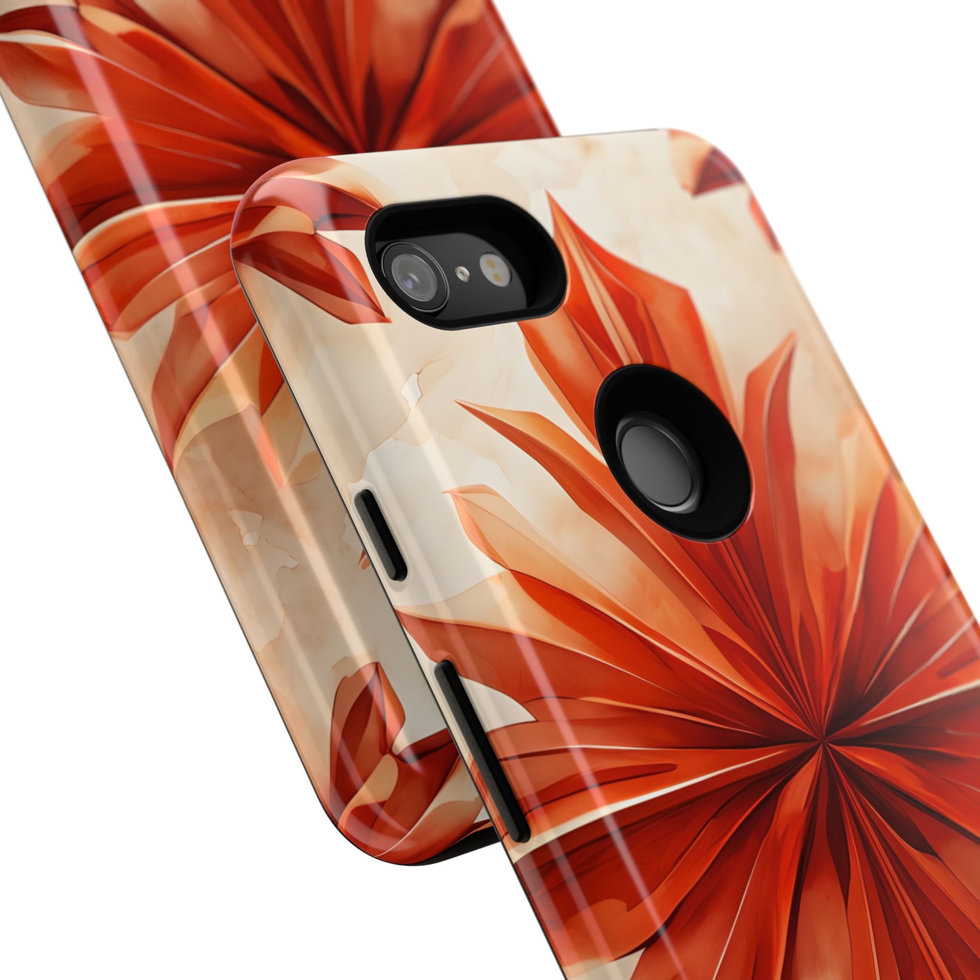 Sunset Fleur Google Pixel 3XL - Kaleidoscope Collection of MagSafe Compatible - Vibrant Sunset Flower Design