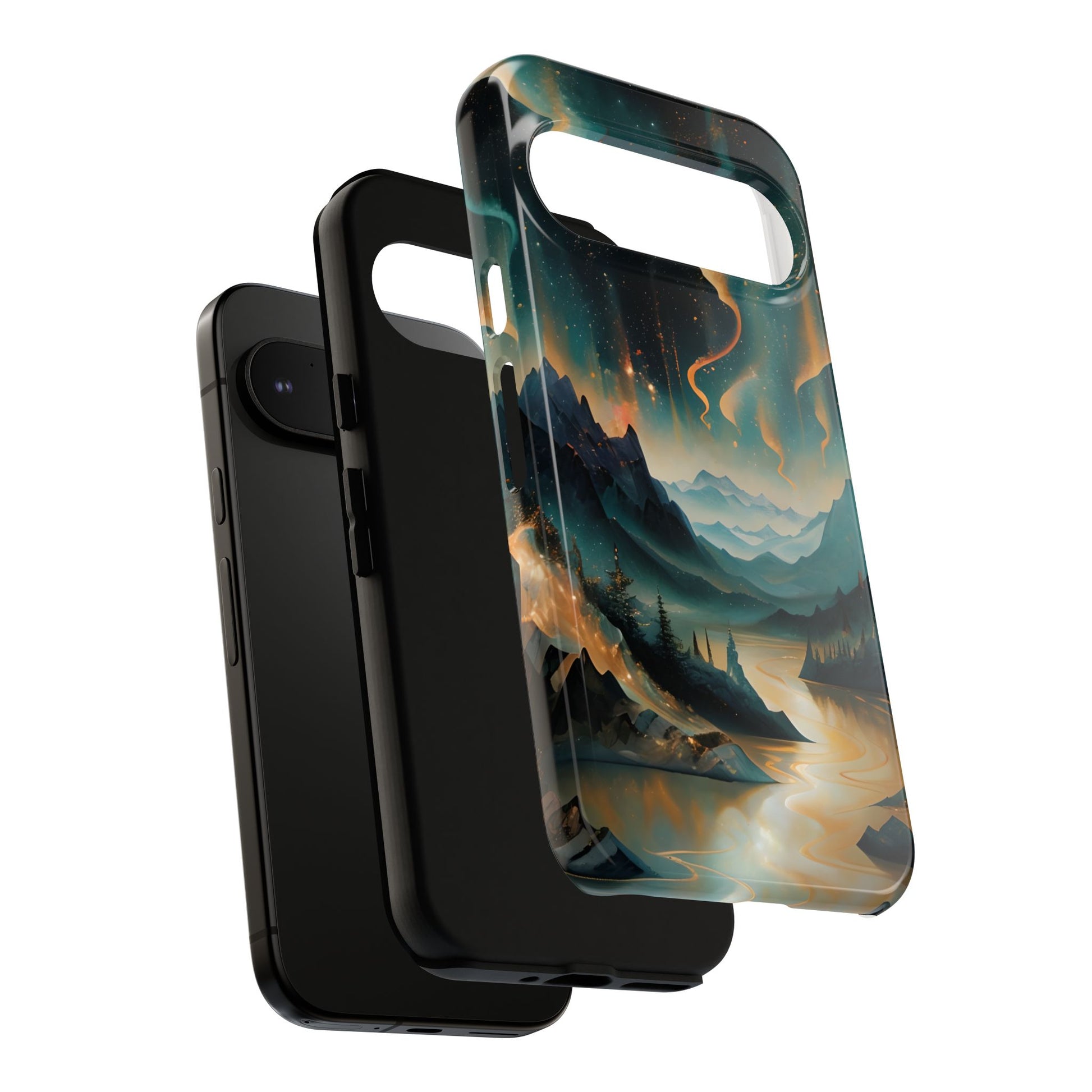 Aurora Dreamscape Tough Case for Google Pixel 9 Pro - Northern Lights Artistic Shockproof Cover, Elegant Protective Phone Case
