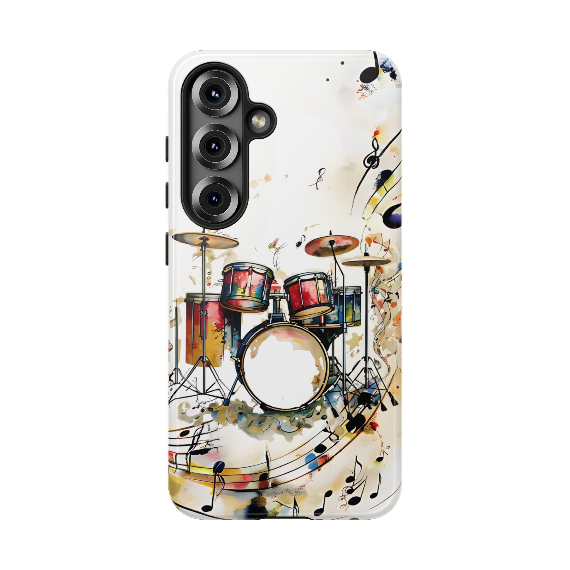 Beatline Abstract Drums and Music Notes Tough Case for Samsung Galaxy S25 - Shockproof Phone Cover