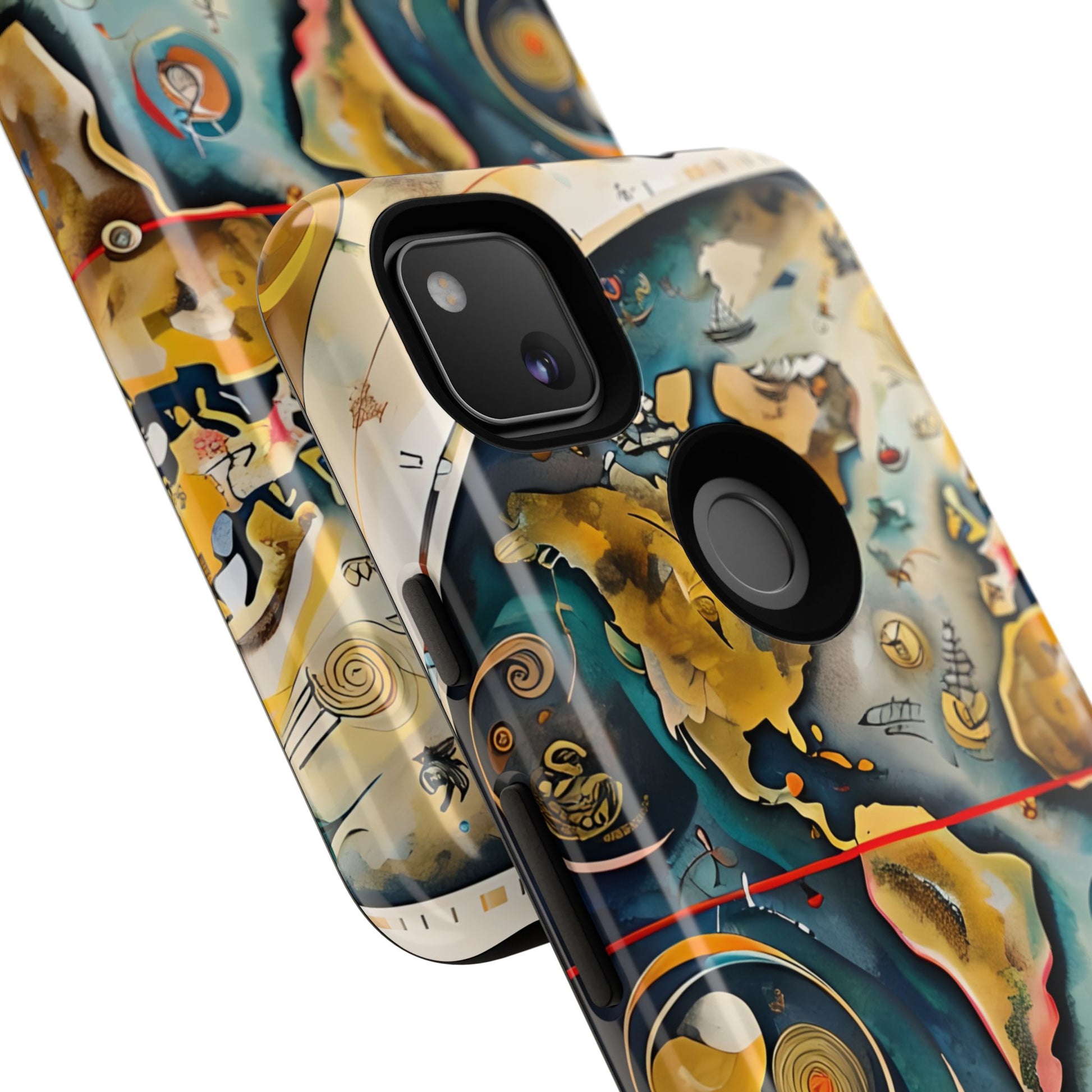 Celestial Map Google Pixel 4a Tough Case - Antique Star Chart Phone Cover