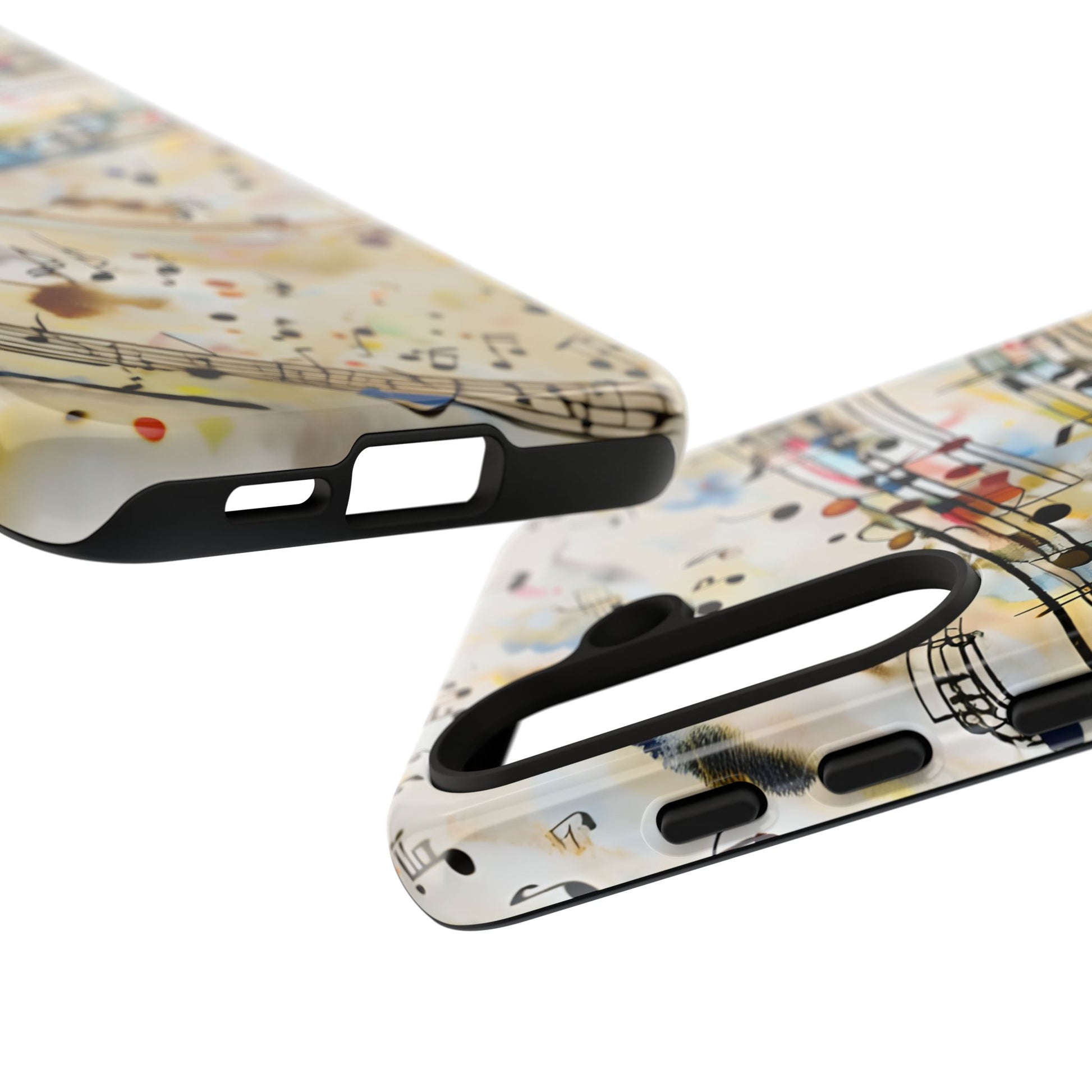 Melodic Flow Abstract Music Notes Tough Case for Samsung Galaxy S24- Premium Shockproof Designer Phone Cover