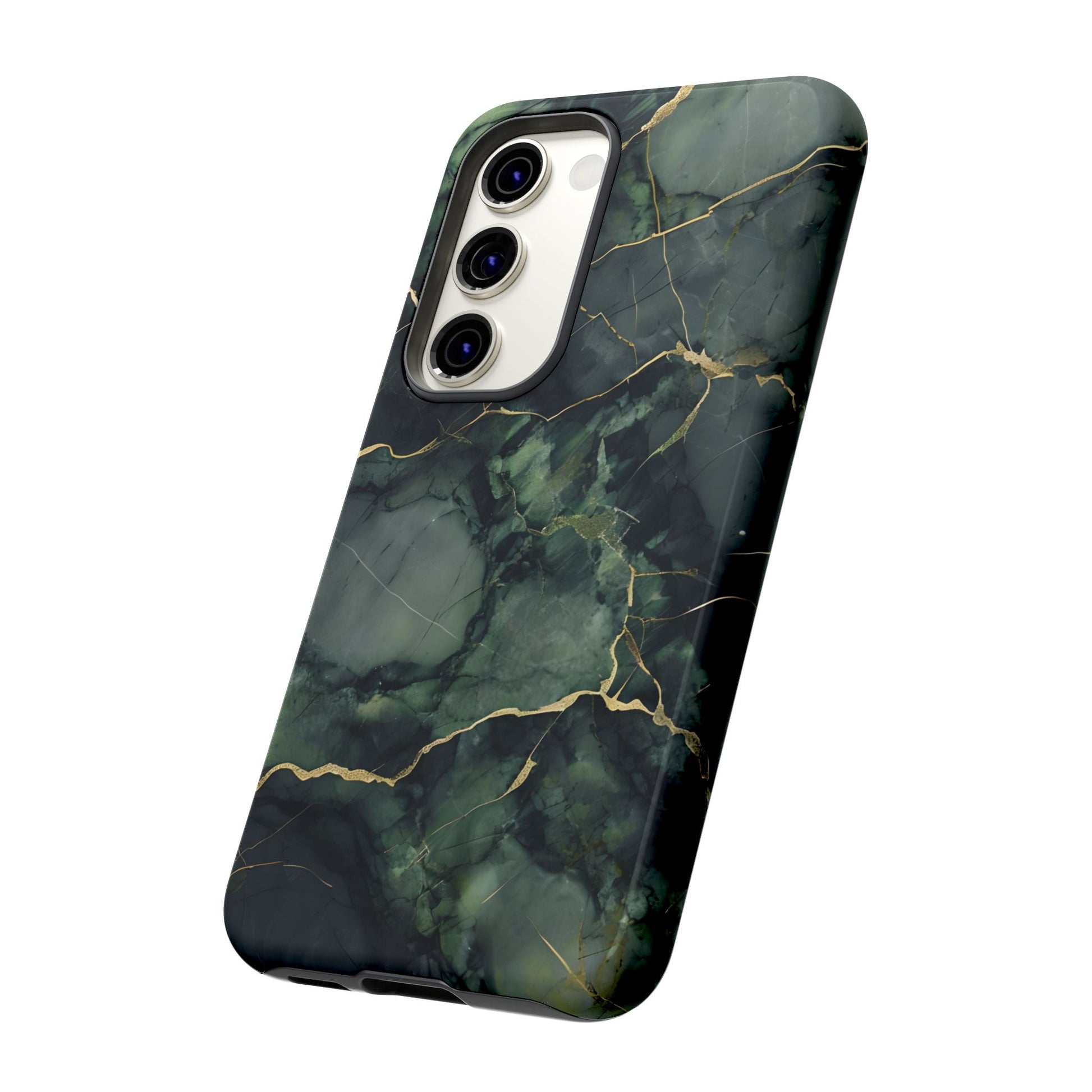 Verdant Vein Tough Case for Samsung Galaxy S23 - Luxury Gold Vein, Nature-Inspired Protective Cover