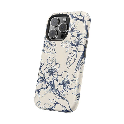 Blossom Sketch iPhone MagSafe Case