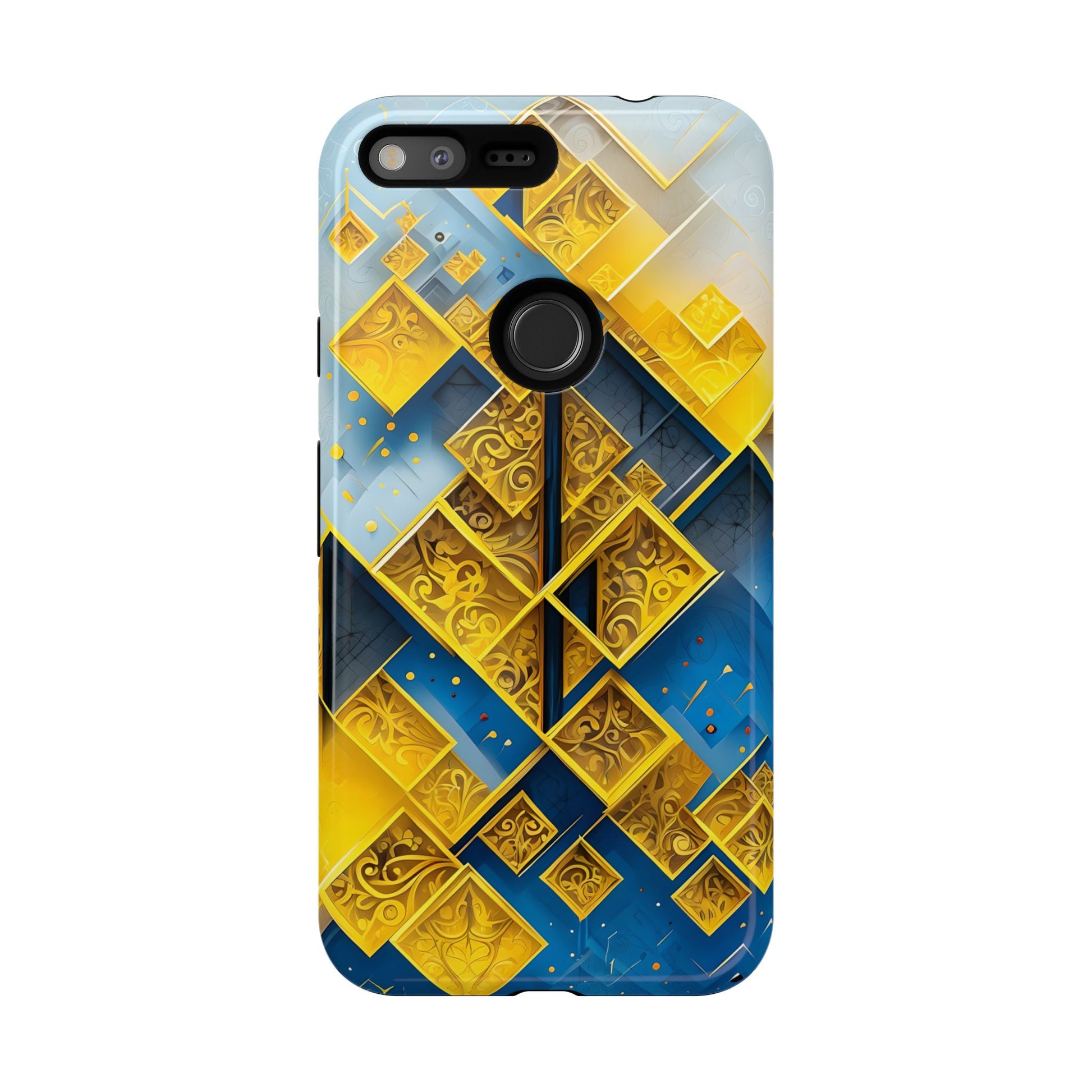 Golden Ascent Luxe Geometric Google Pixel XL Tough Case - Elegant Abstract Gold Design