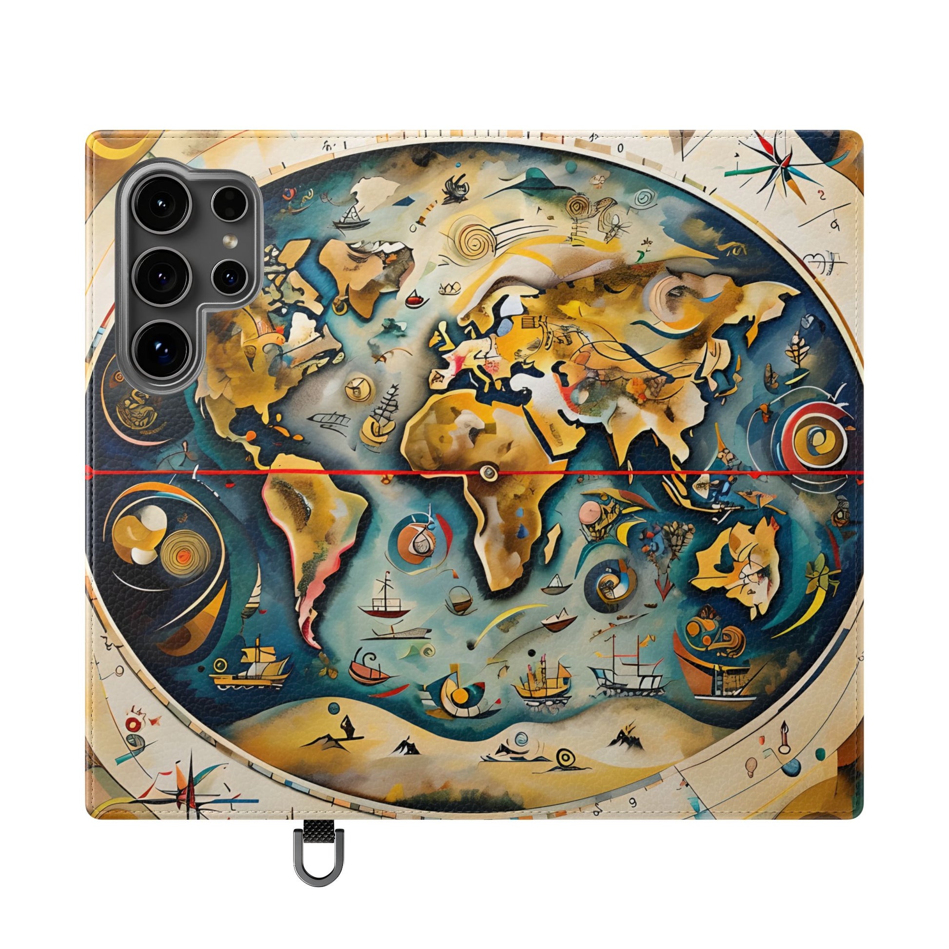 Celestial Map - Vintage-Inspired Phone Wallet Case for Samsung Galaxy S24 Ultra