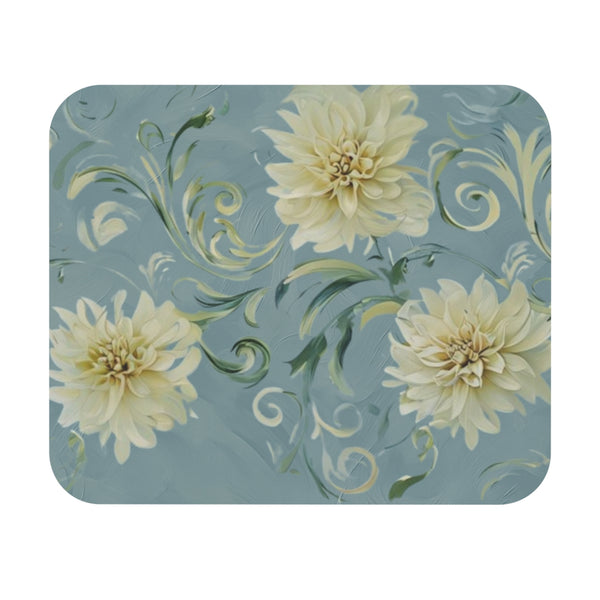 Golden Dahlia Trio Mouse Pad - Premium 9x8 
