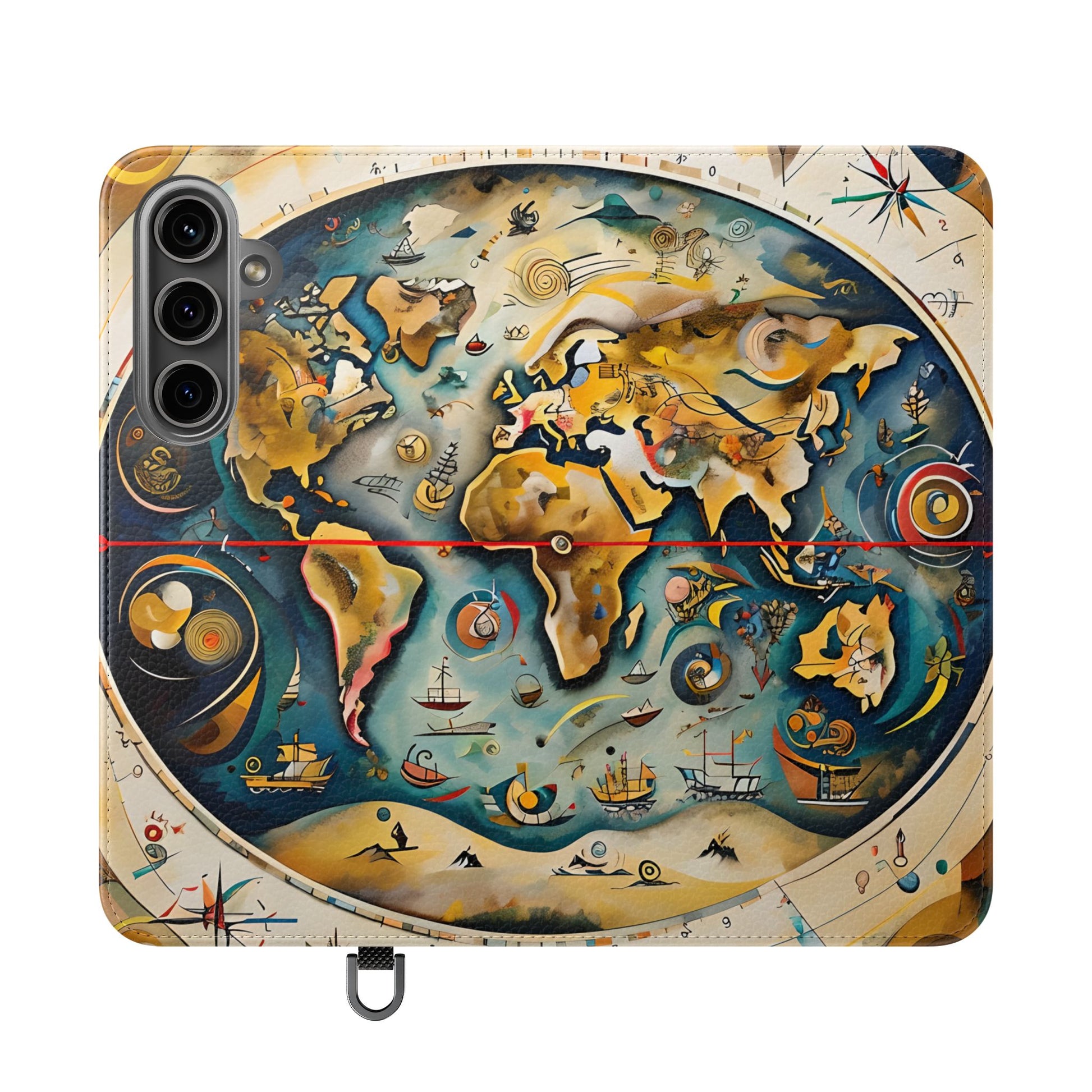 Celestial Map - Vintage-Inspired Phone Wallet Case for Samsung Galaxy S24 Plus