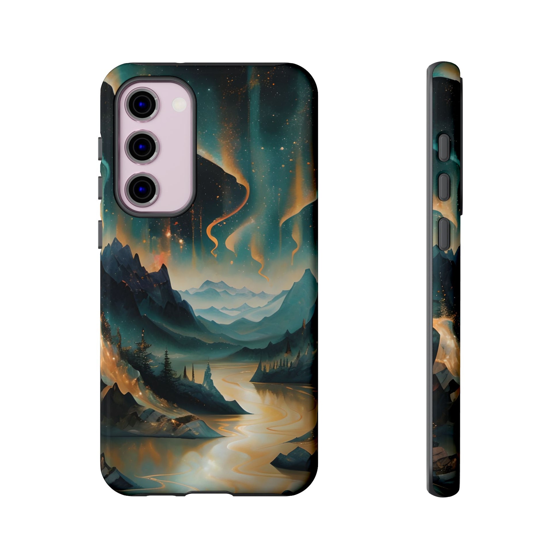 Aurora Dreamscape Samsung Galaxy S23 Plus Tough Case - Artistic Northern Lights Cover - Premium Abstract Design