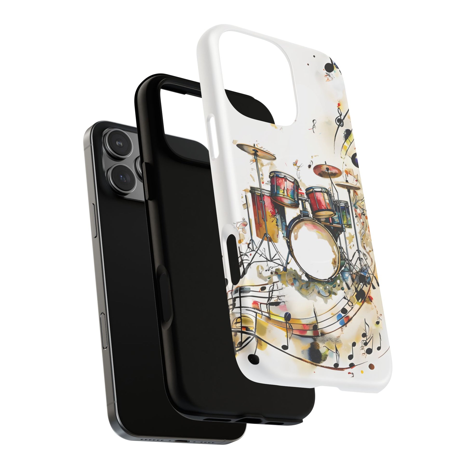 Beatline Abstract Drums & Music Notes iPhone 16 Pro Max MagSafe Case