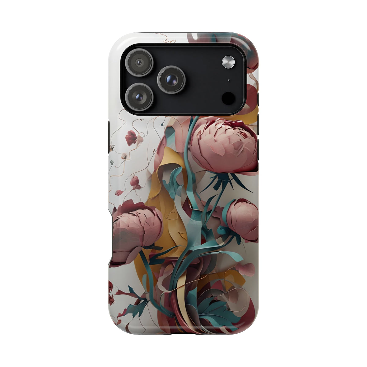 Blushing Peony Veil iPhone MagSafe Case