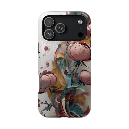 Blushing Peony Veil iPhone MagSafe Case