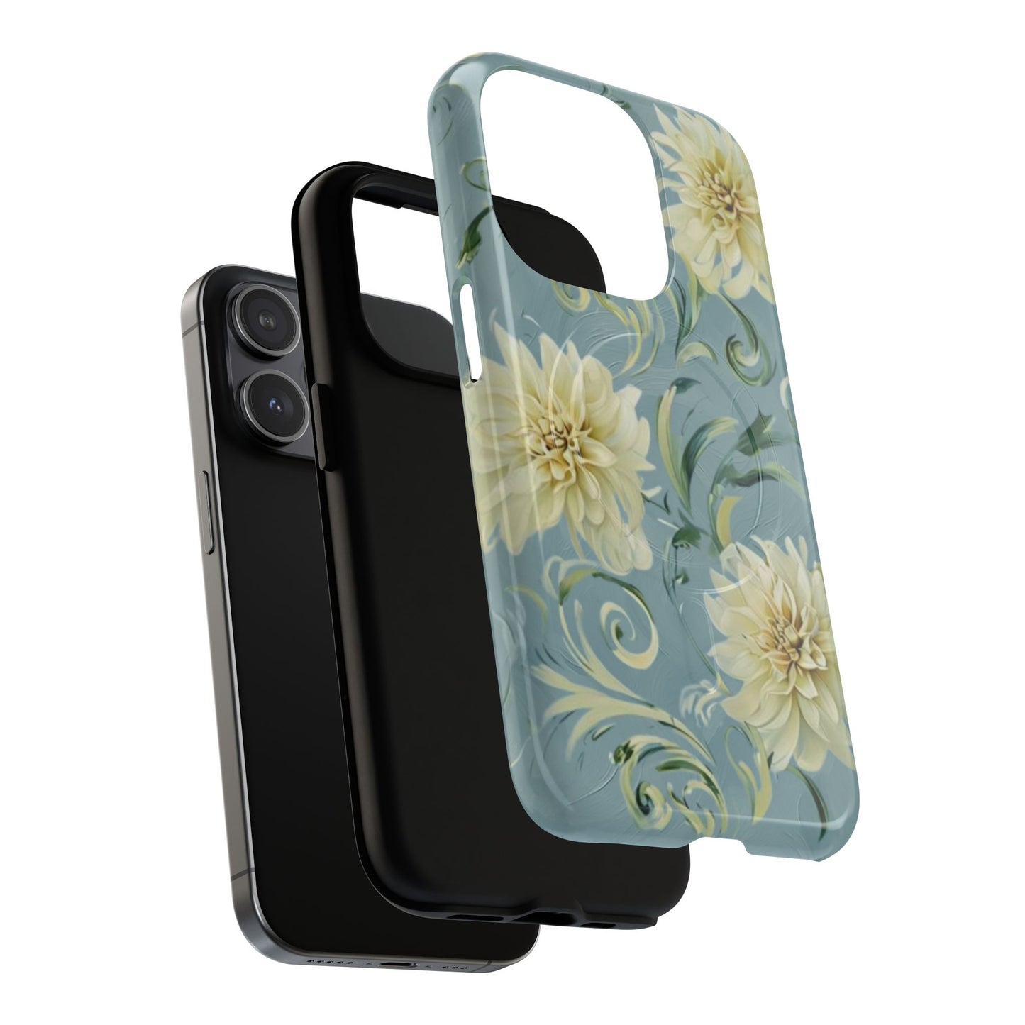 Golden Dahlia Trio iPhone MagSafe Case