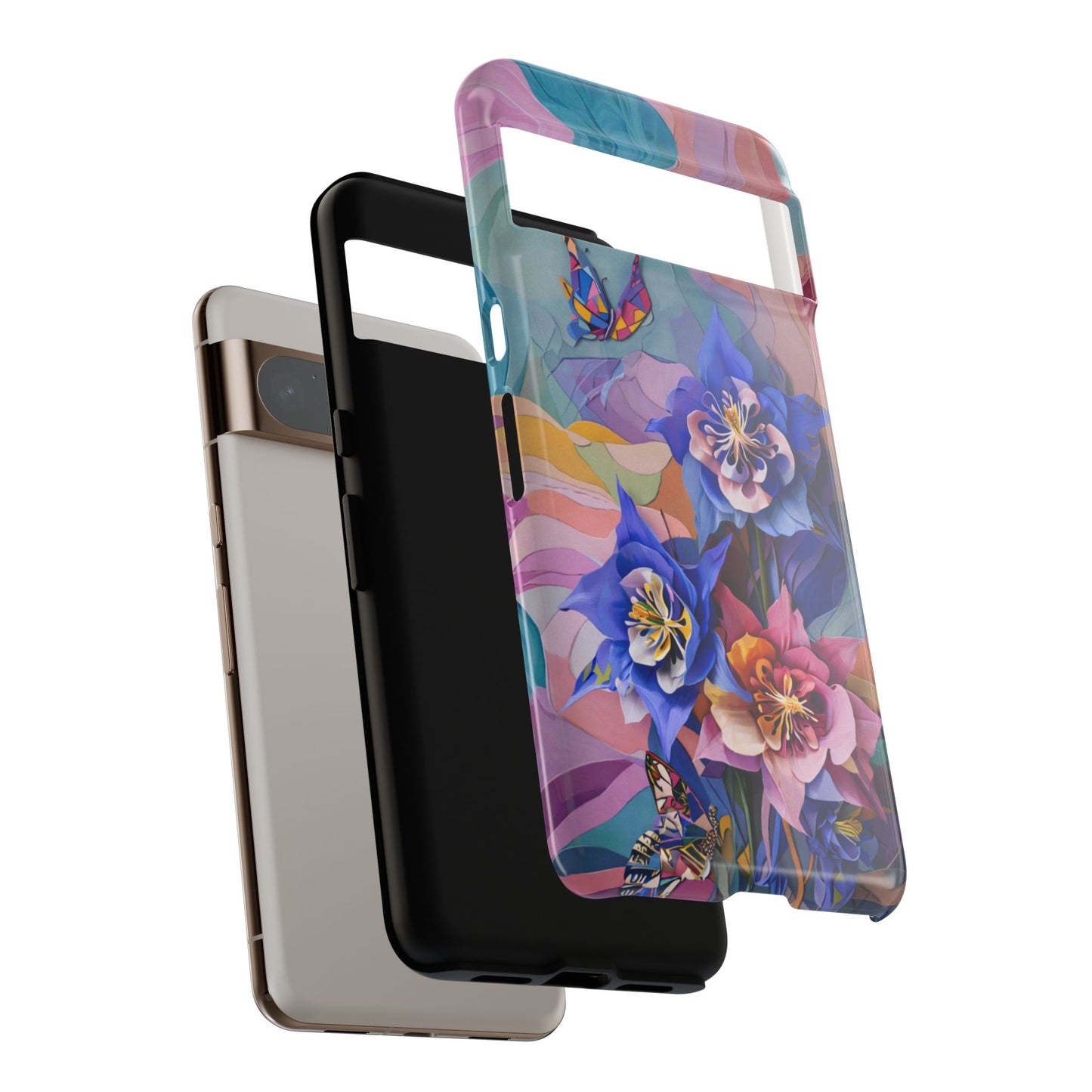 Blue Columbine Carnivale Google Pixel Tough Case