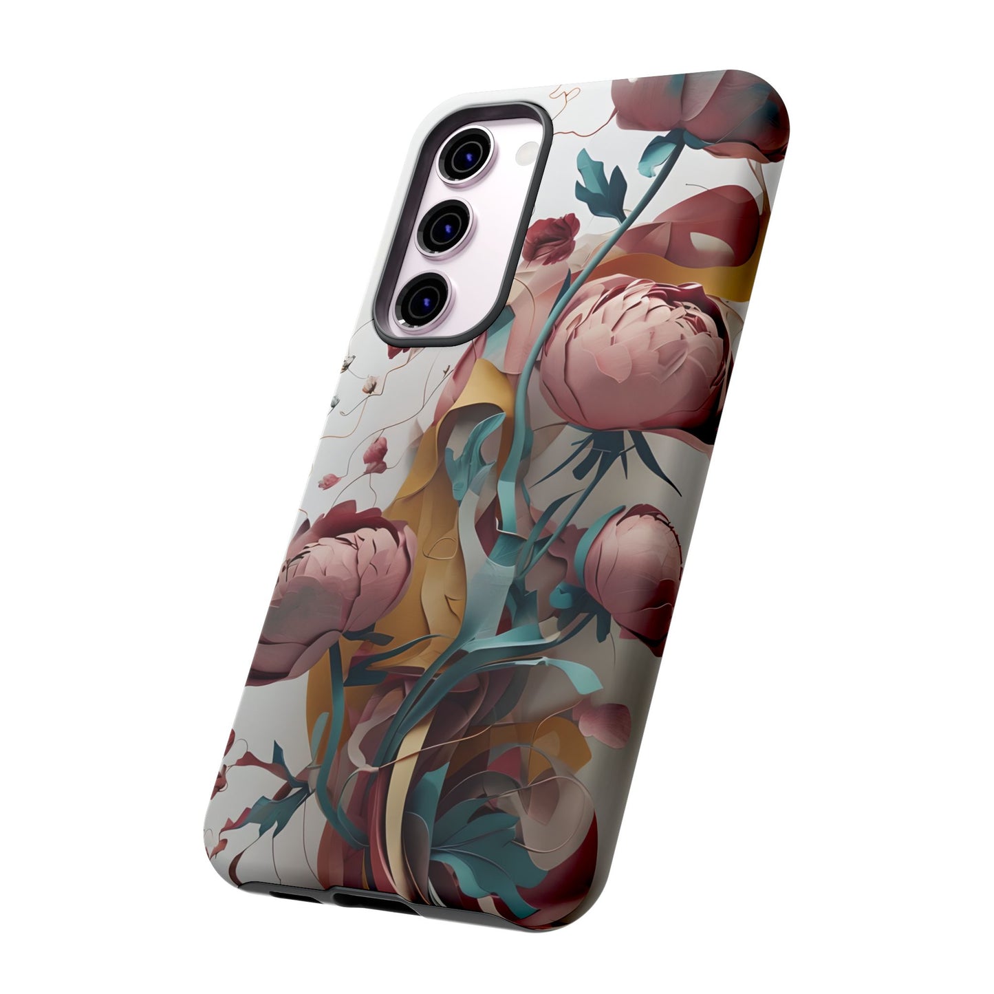 Blushing Peony Veil Samsung Galaxy Tough Case