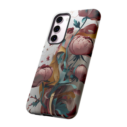 Blushing Peony Veil Samsung Galaxy Tough Case