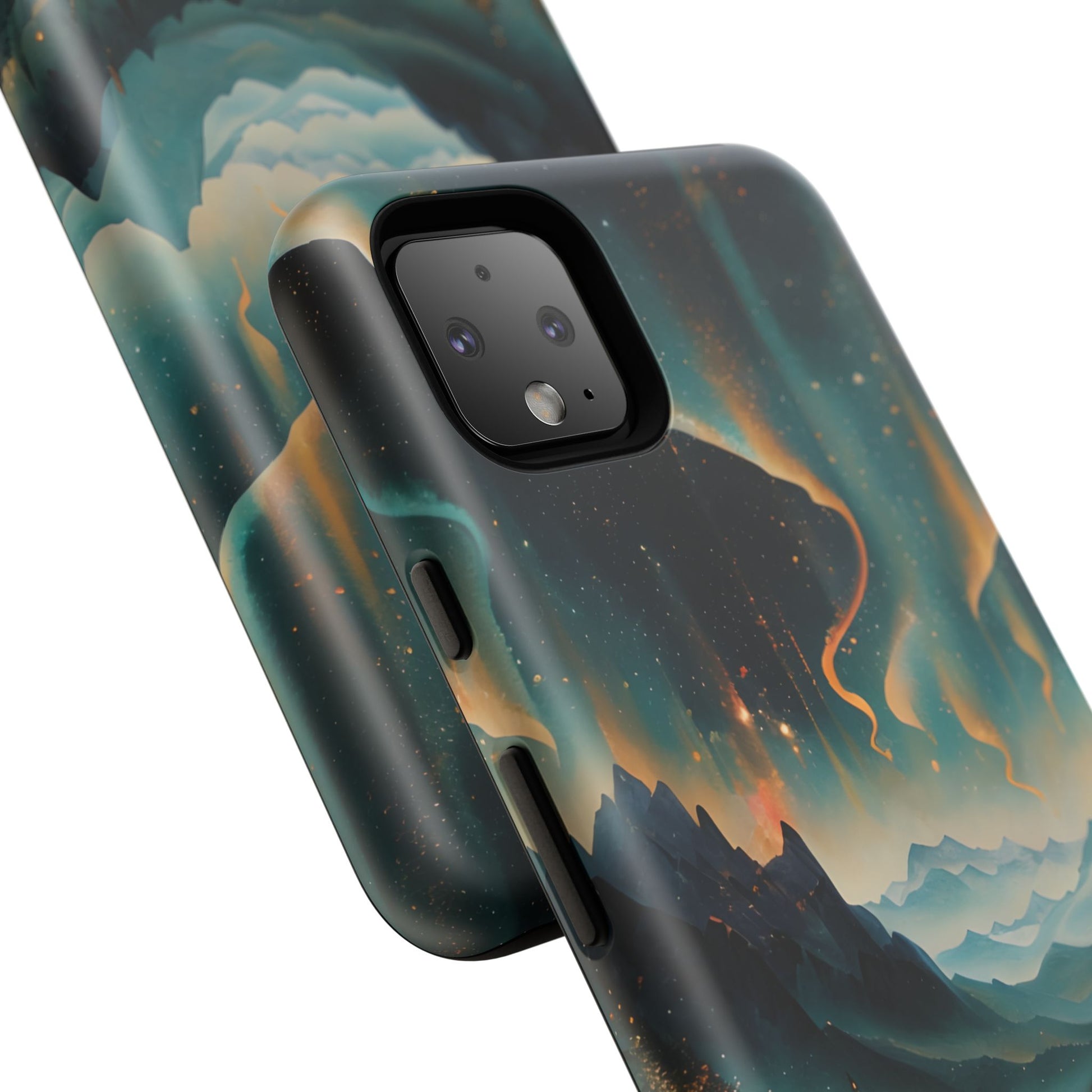 Aurora Dreamscape Tough Case for Google Pixel 4 XL - Northern Lights Artistic Shockproof Cover, Elegant Protective Phone Case