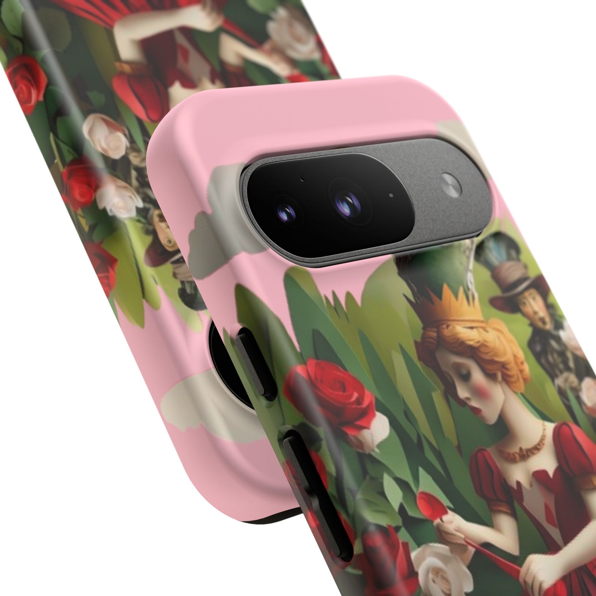 Regal Rose Court - Google Pixel 9 - Tough Phone Case -Whimsical Fantasy Floral Design
