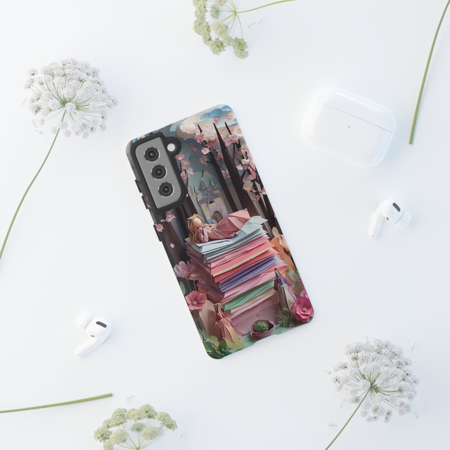 A Good Night's Sleep - Samsung Galaxy - Tough Phone Case -Whimsical Fantasy Floral Design