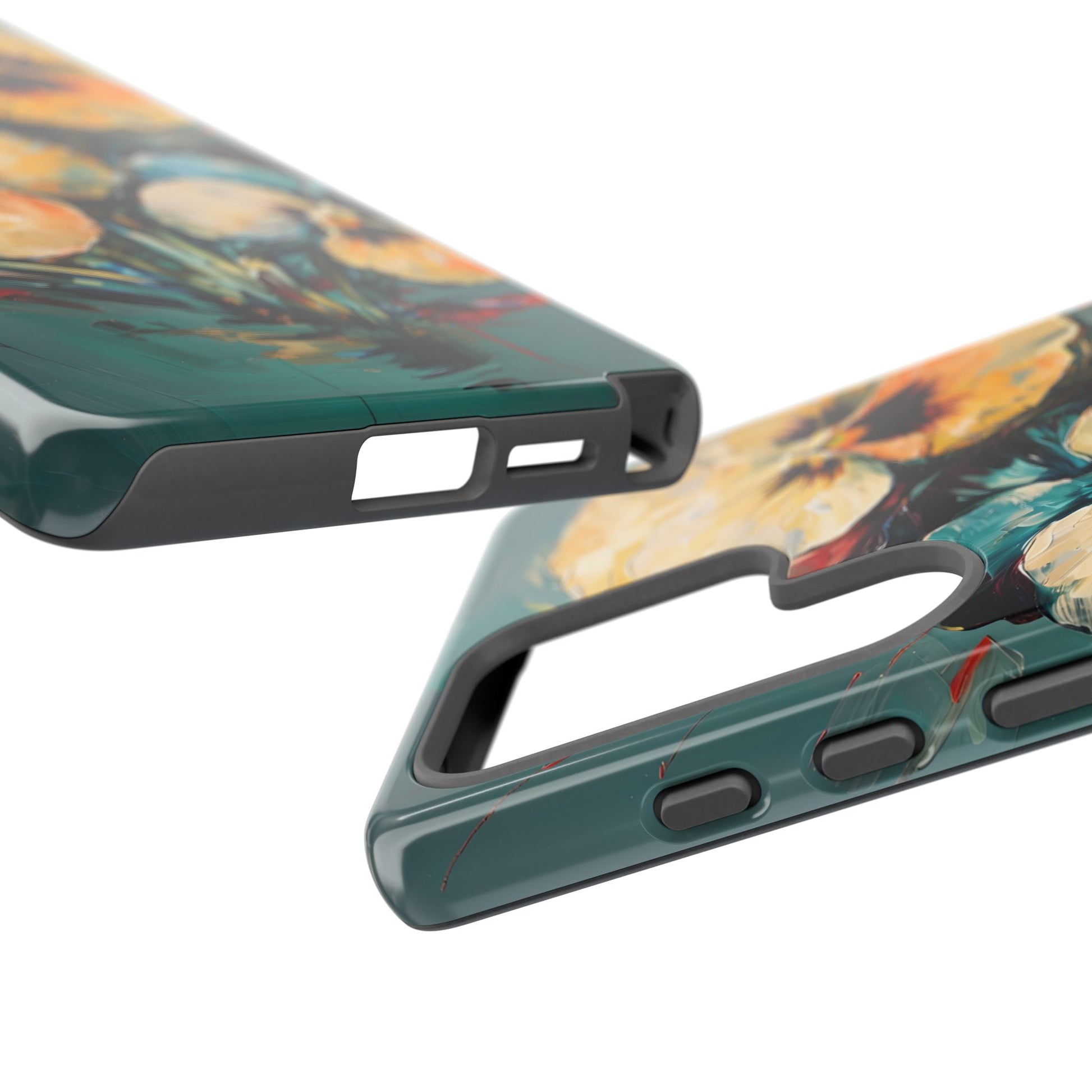 Golden Pansy Cascade Case for Samsung Galaxy S25 Ultra - Premium Shockproof Designer Phone Cover