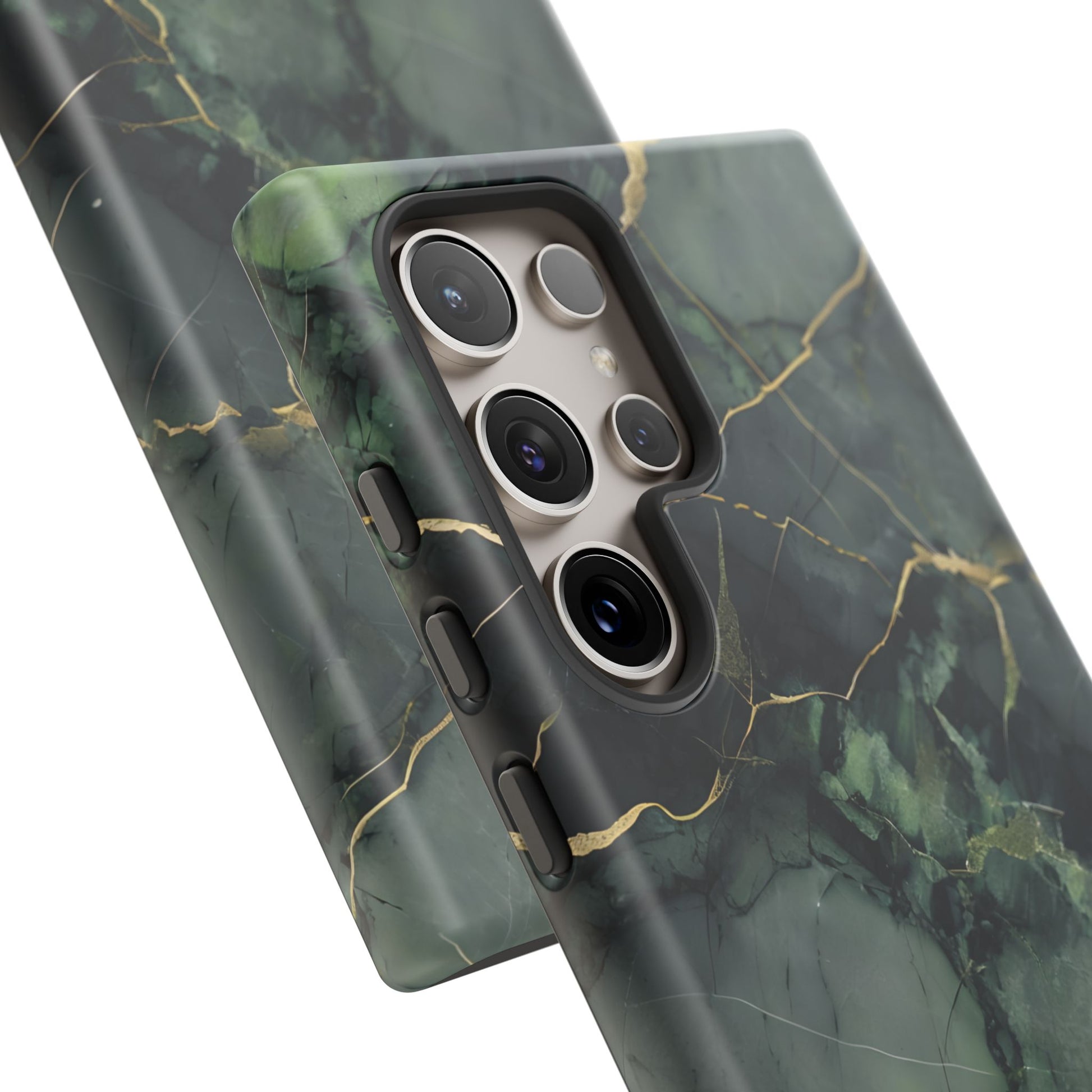 Verdant Vein Tough Case for Samsung Galaxy S24 Ultra - Luxury Gold Vein, Nature-Inspired Protective Cover