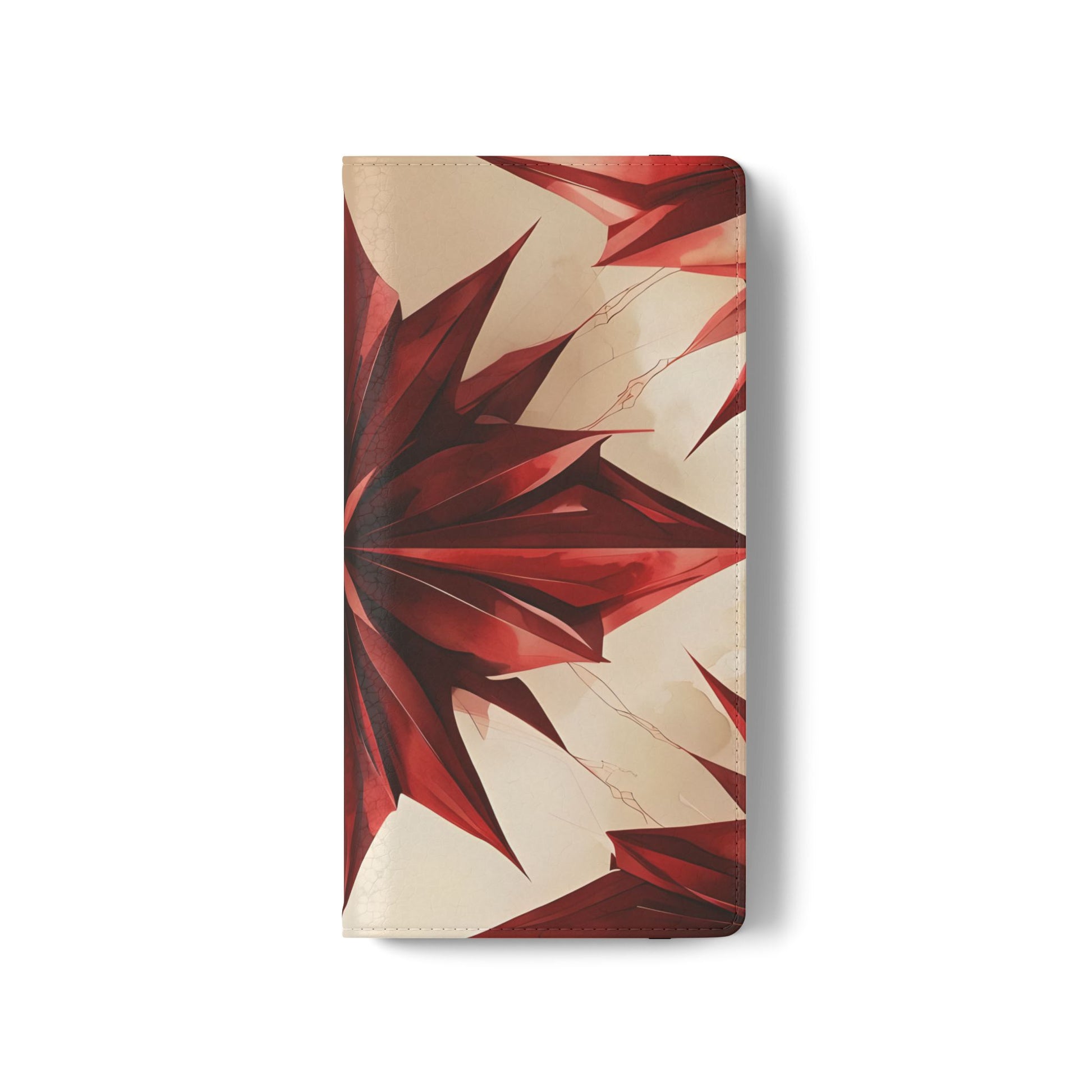 Ruby Compass Samsung Galaxy S21 Plus Wallet Case - Bold Geometric Flip Cover with Card Slots