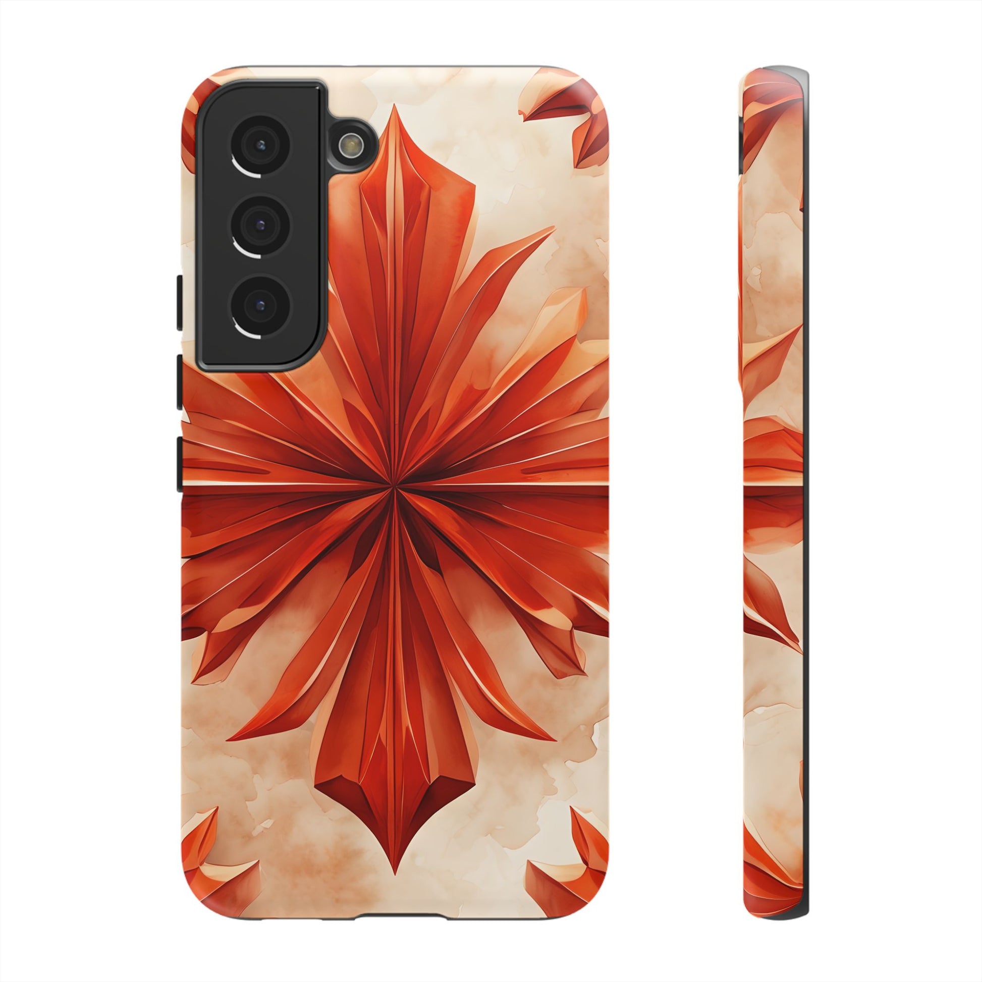 Sunset Fleur Samsung Galaxy S22 - Kaleidoscope Collection of MagSafe Compatible - Vibrant Sunset Flower Design