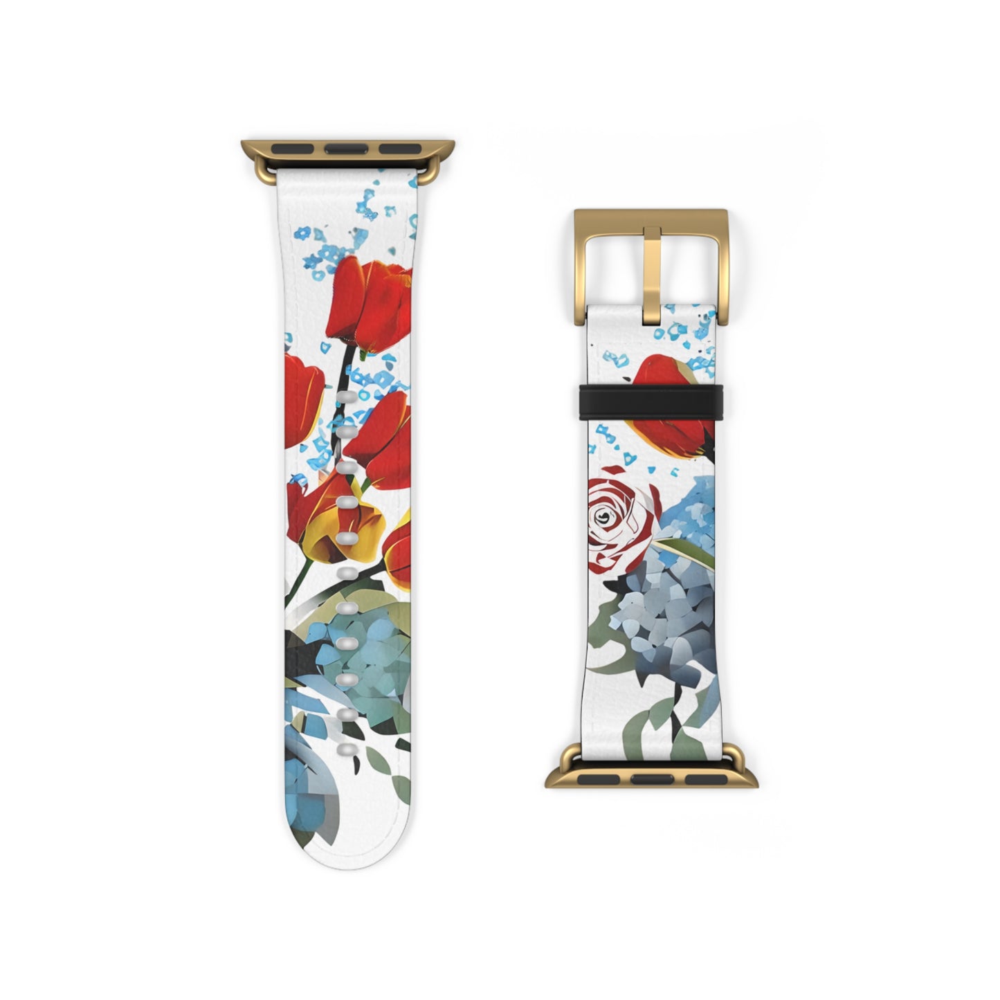 Bouquet Brilliance Apple Watch Band Strap - Bold Colorful Abstract Floral design