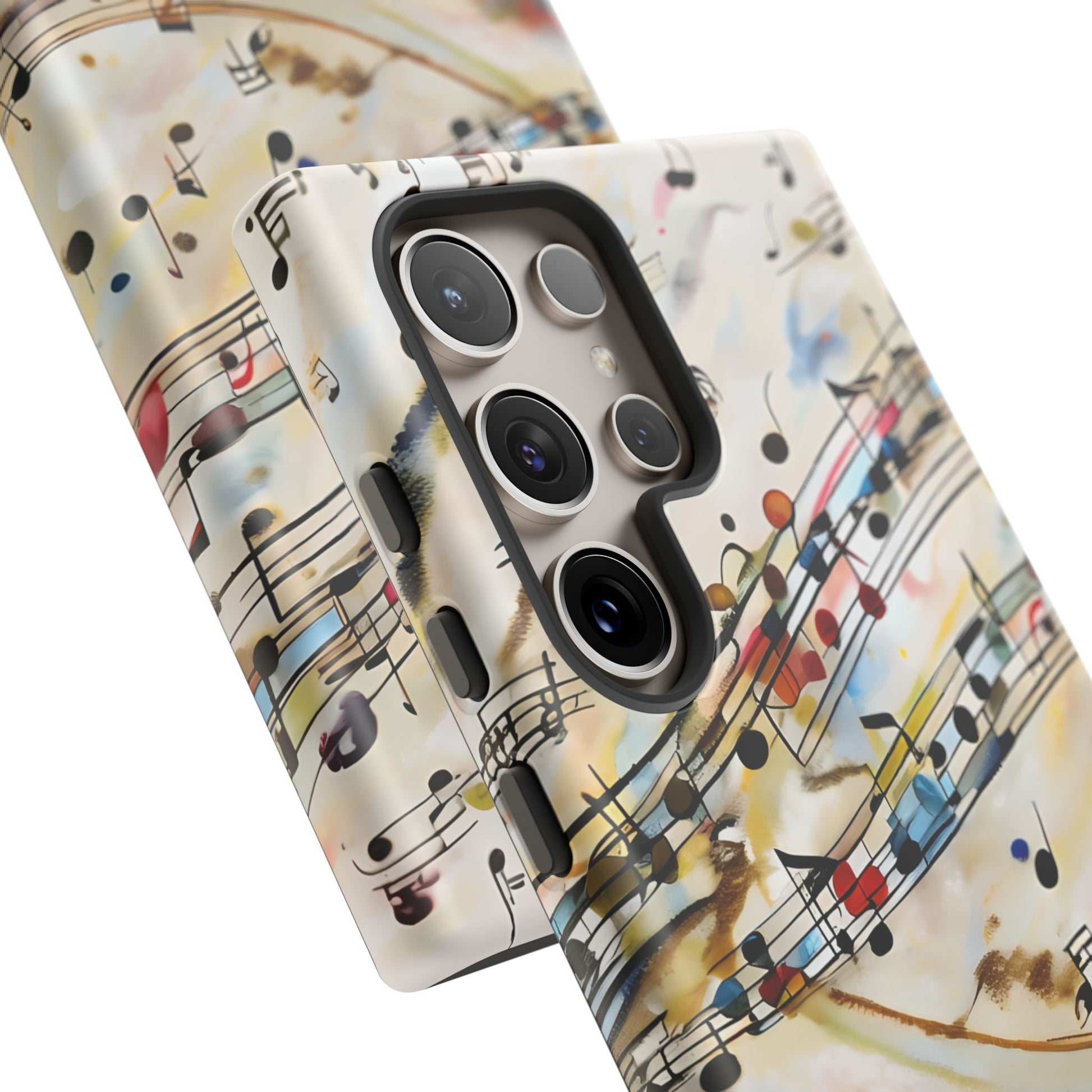 Melodic Flow Abstract Music Notes Tough Case for Samsung Galaxy S24 Ultra- Premium Shockproof Designer Phone Cover