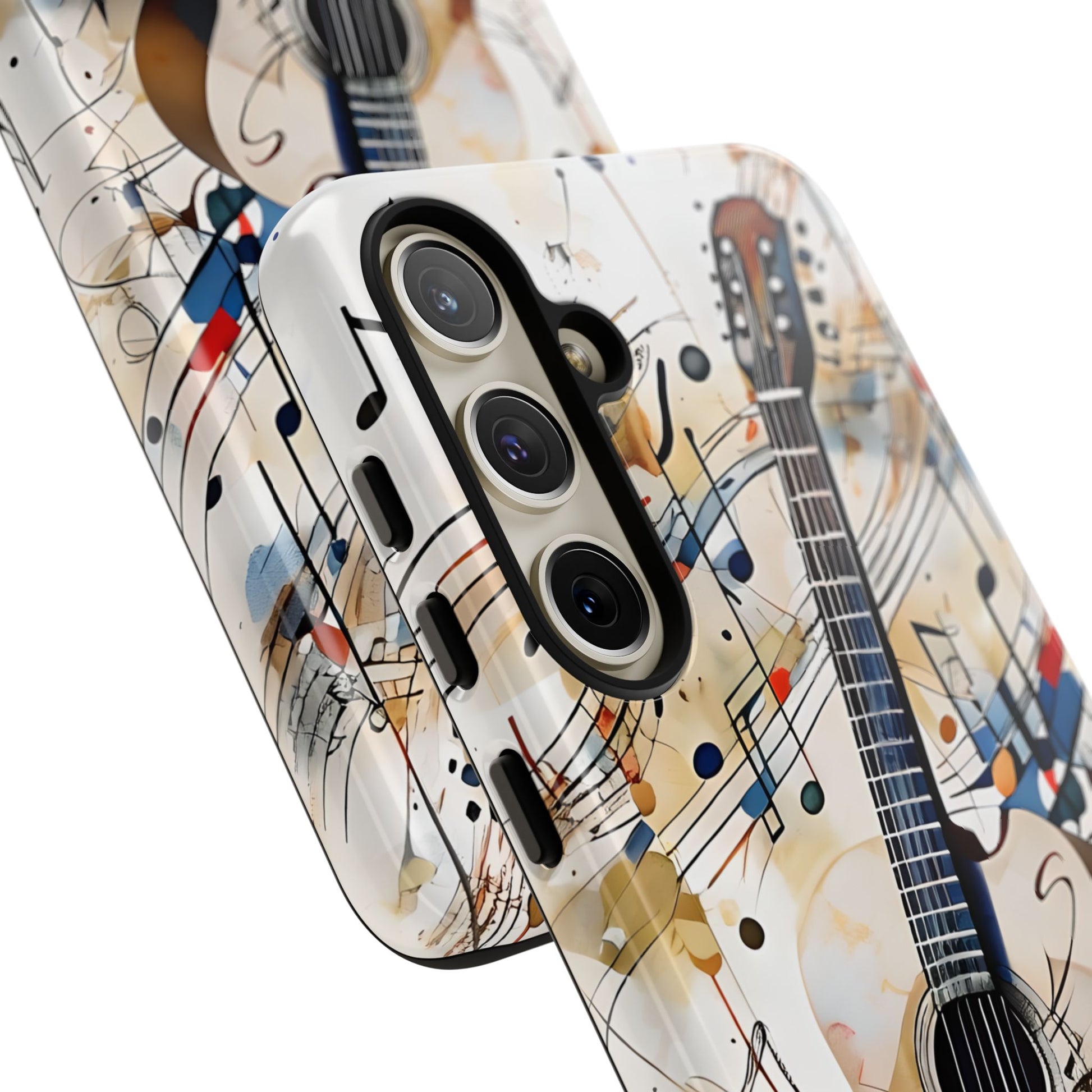 Strum and Flow Acoustic Guitar Art Tough Case for Samsung Galaxy S24 Plus - Shockproof Phone Cover