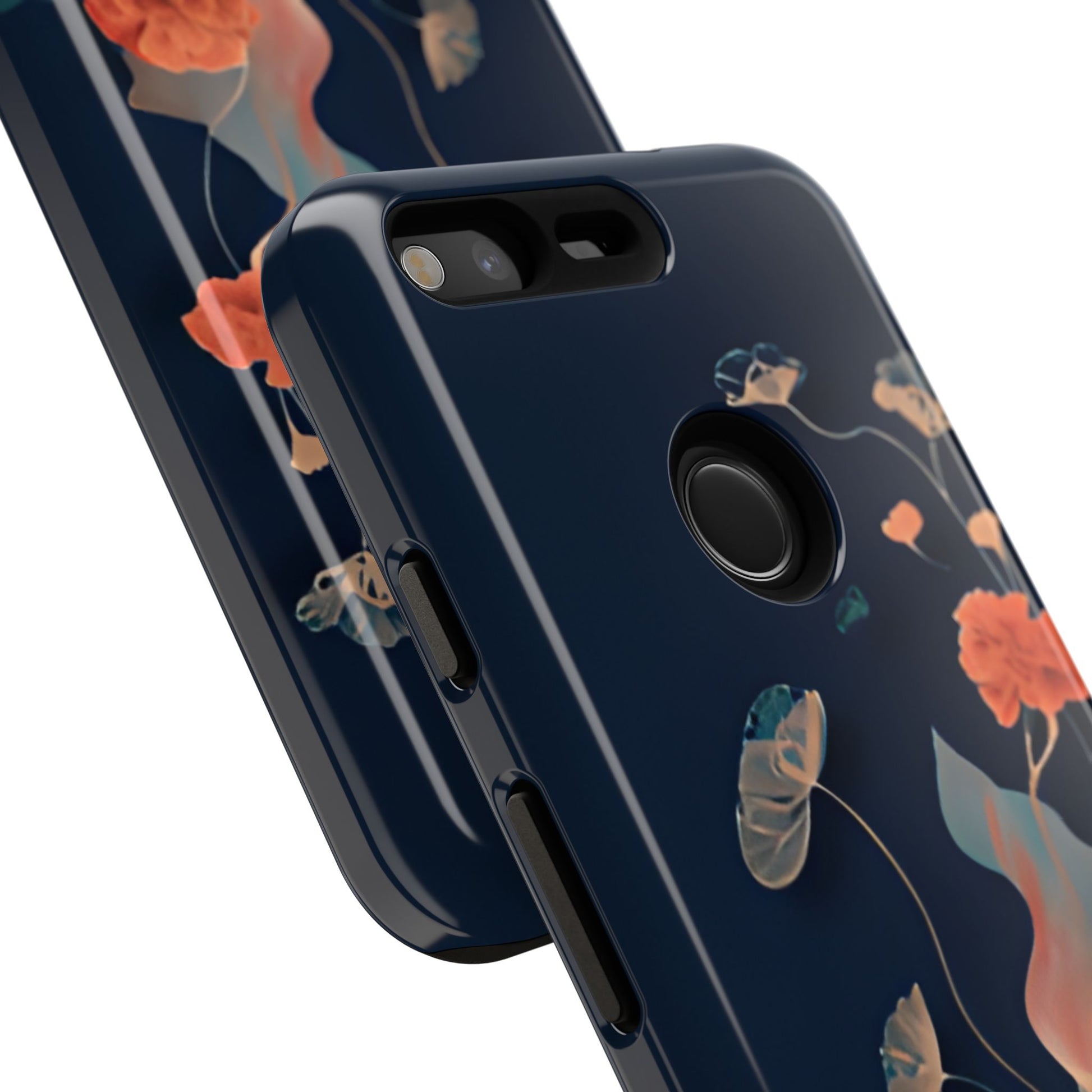 Lotus Reverie - Elegant Artistic Floral Google Pixel Tough Phone Case - Painterly Lotus Blossom Design
