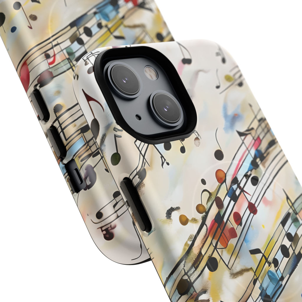 Melodic Flow Abstract Music Notes iPhone 14 MagSafe Case