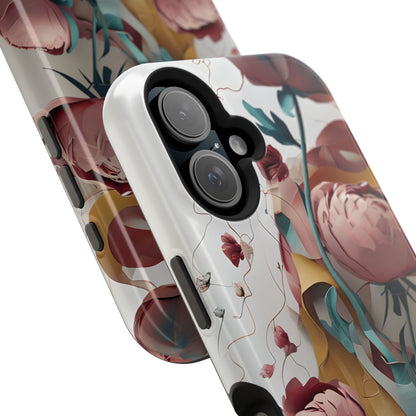 Blushing Peony Veil iPhone MagSafe Case