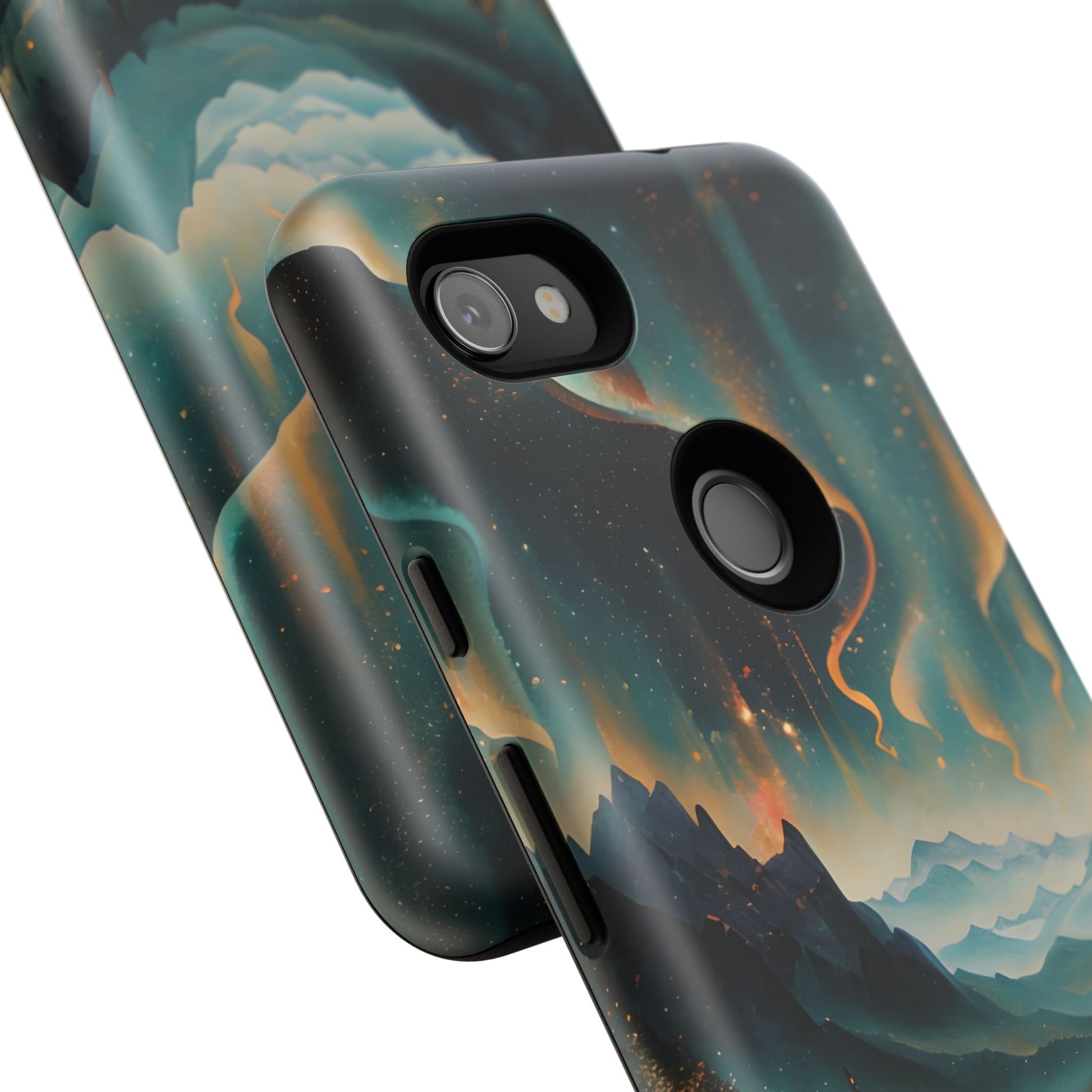 Aurora Dreamscape Tough Case for Google Pixel 3a XL- Northern Lights Artistic Shockproof Cover, Elegant Protective Phone Case