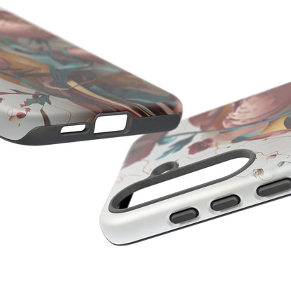 Blushing Peony Veil Samsung Galaxy Tough Case