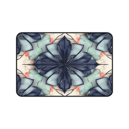 Midnight Mosaic Designer Desk Mat - Premium Office Desk Pad, 3 Sizes Available, Artistic Workspace Protection