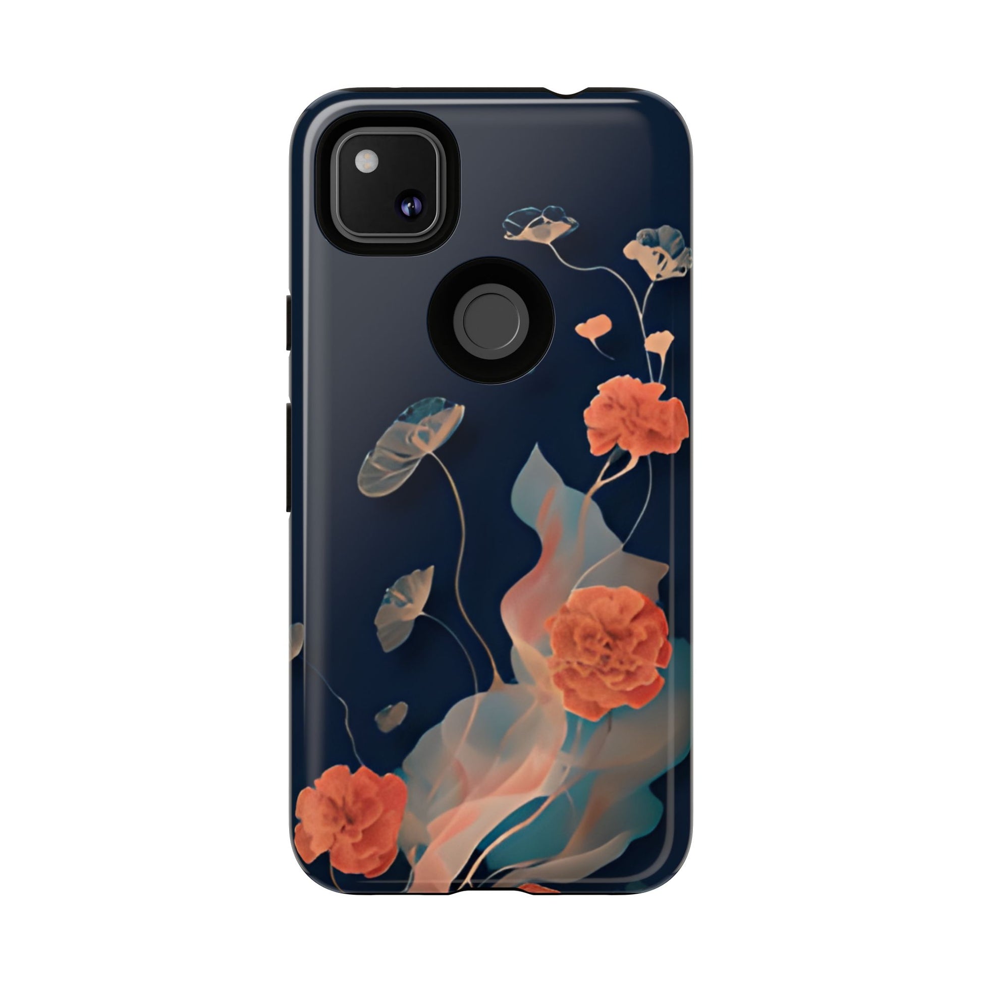 Lotus Reverie - Elegant Artistic Floral Google Pixel 4a Tough Phone Case - Painterly Lotus Blossom Design