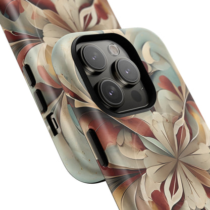 Vintage Baroque Blossom - Ornate Floral Art iPhone MagSafe Phone Case - Elegant Baroque-Inspired Design