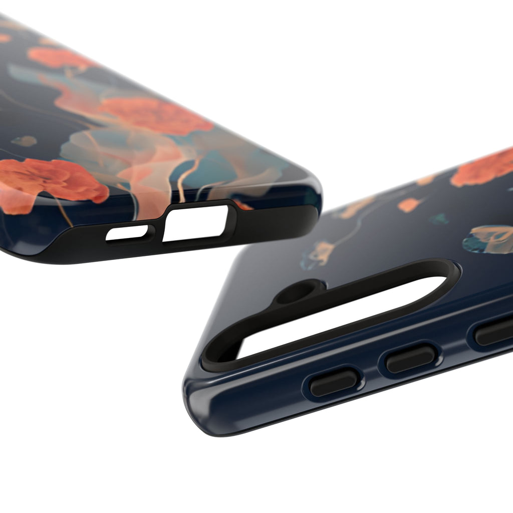 Lotus Reverie - Elegant Artistic Floral Samsung Galaxy S24 Tough Phone Case - Painterly Lotus Blossom Design