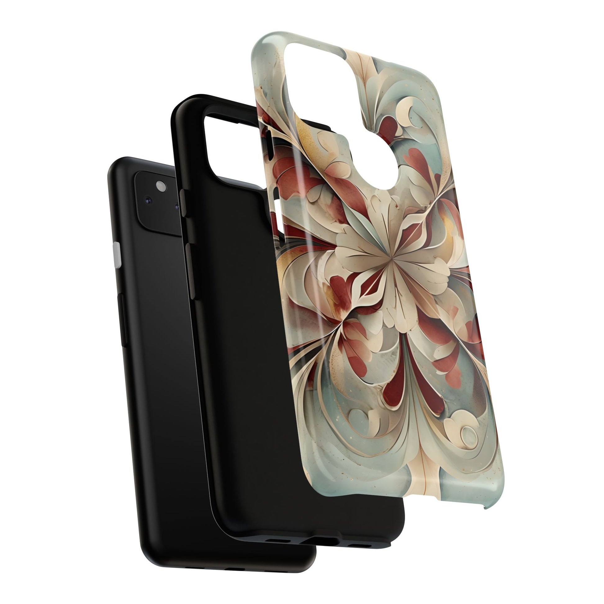 Vintage Baroque Blossom - Ornate Floral Art Google Pixel 4a 5G Tough Phone Case - Elegant Baroque-Inspired Design