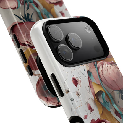 Blushing Peony Veil iPhone MagSafe Case