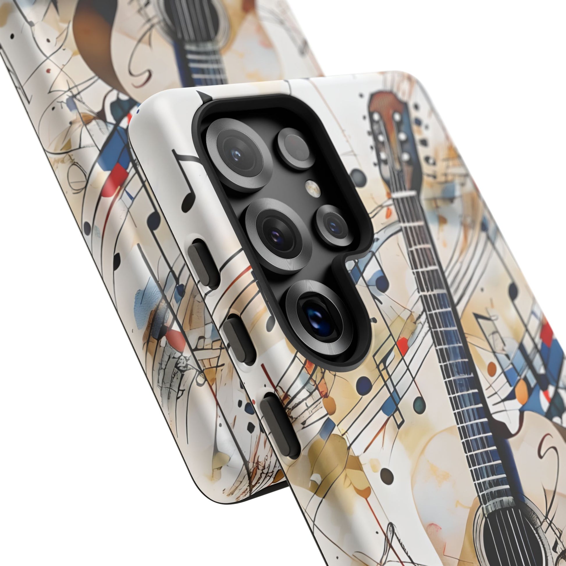Strum and Flow Acoustic Guitar Art Tough Case for Samsung Galaxy S25 Ultra - Shockproof Phone Cover