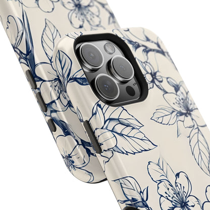 Blossom Sketch iPhone MagSafe Case