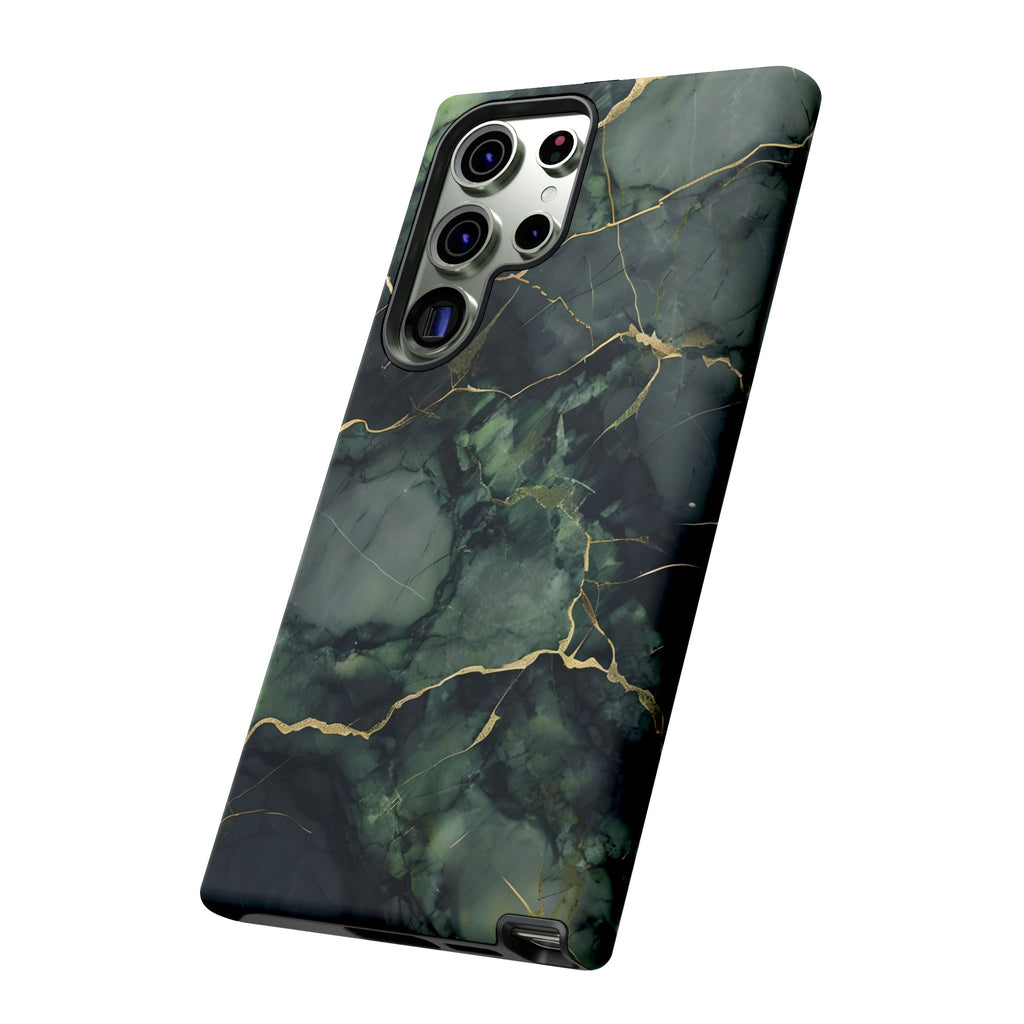 Verdant Vein Tough Case for Samsung Galaxy S23 Ultra - Luxury Gold Vein, Nature-Inspired Protective Cover
